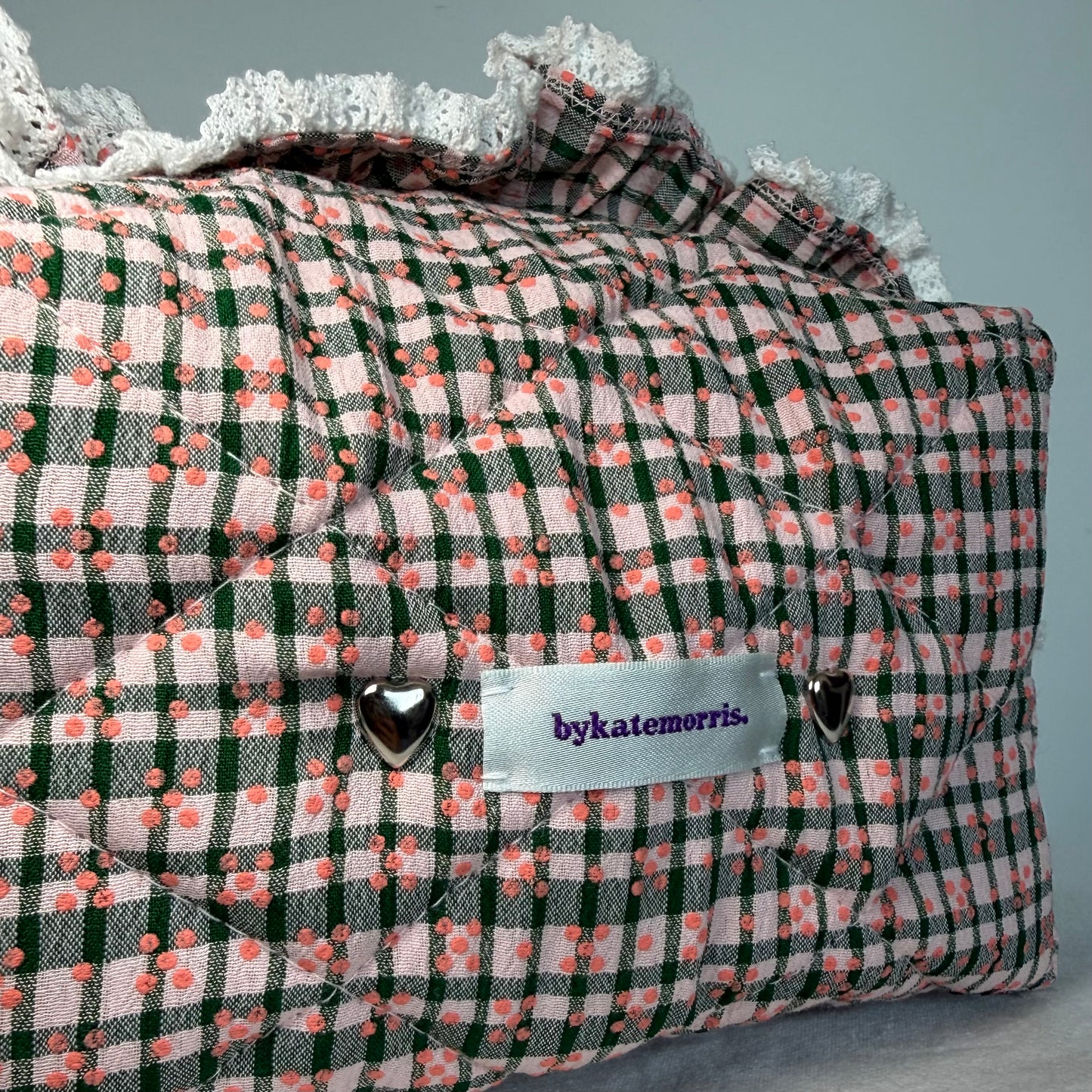 Checkered Make-up Bag