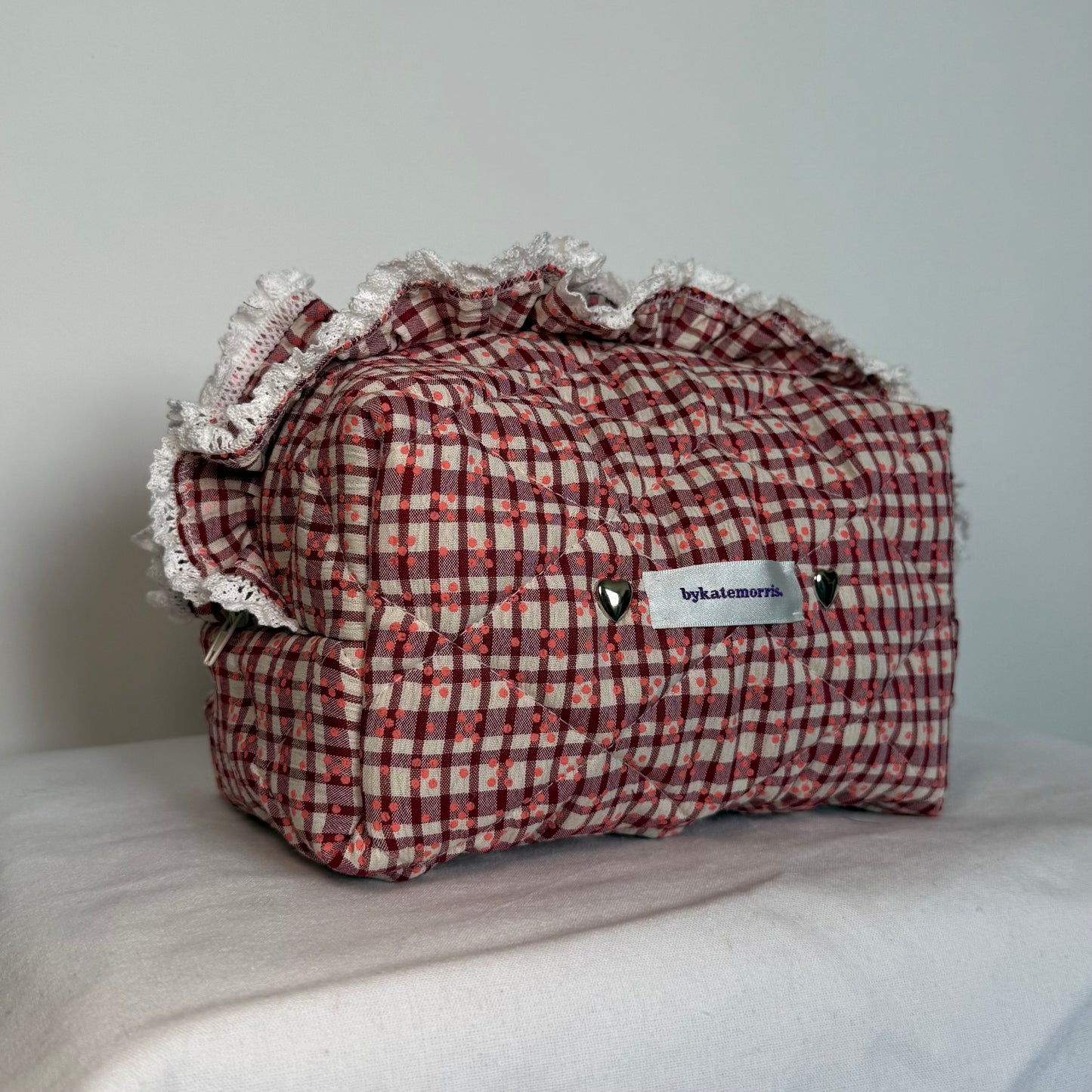 Checkered Make-up Bag