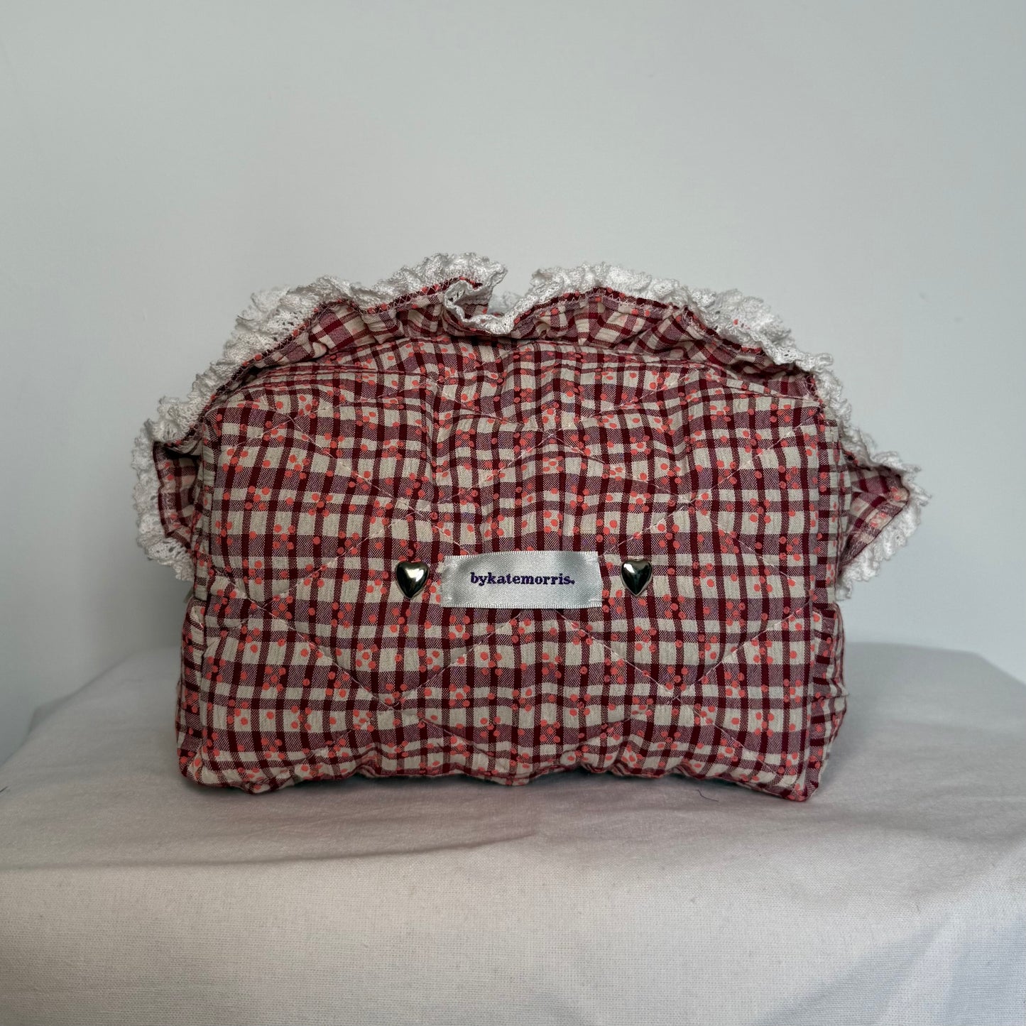 Checkered Make-up Bag