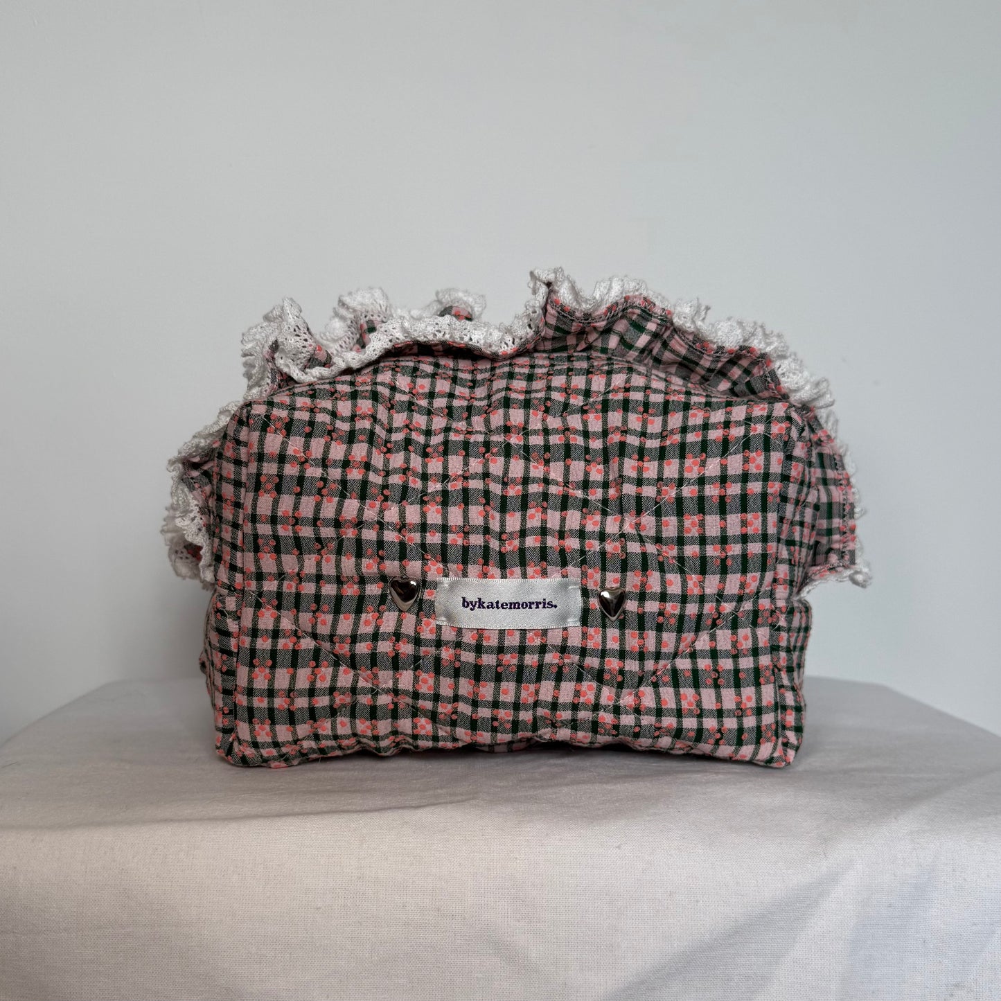 Checkered Make-up Bag