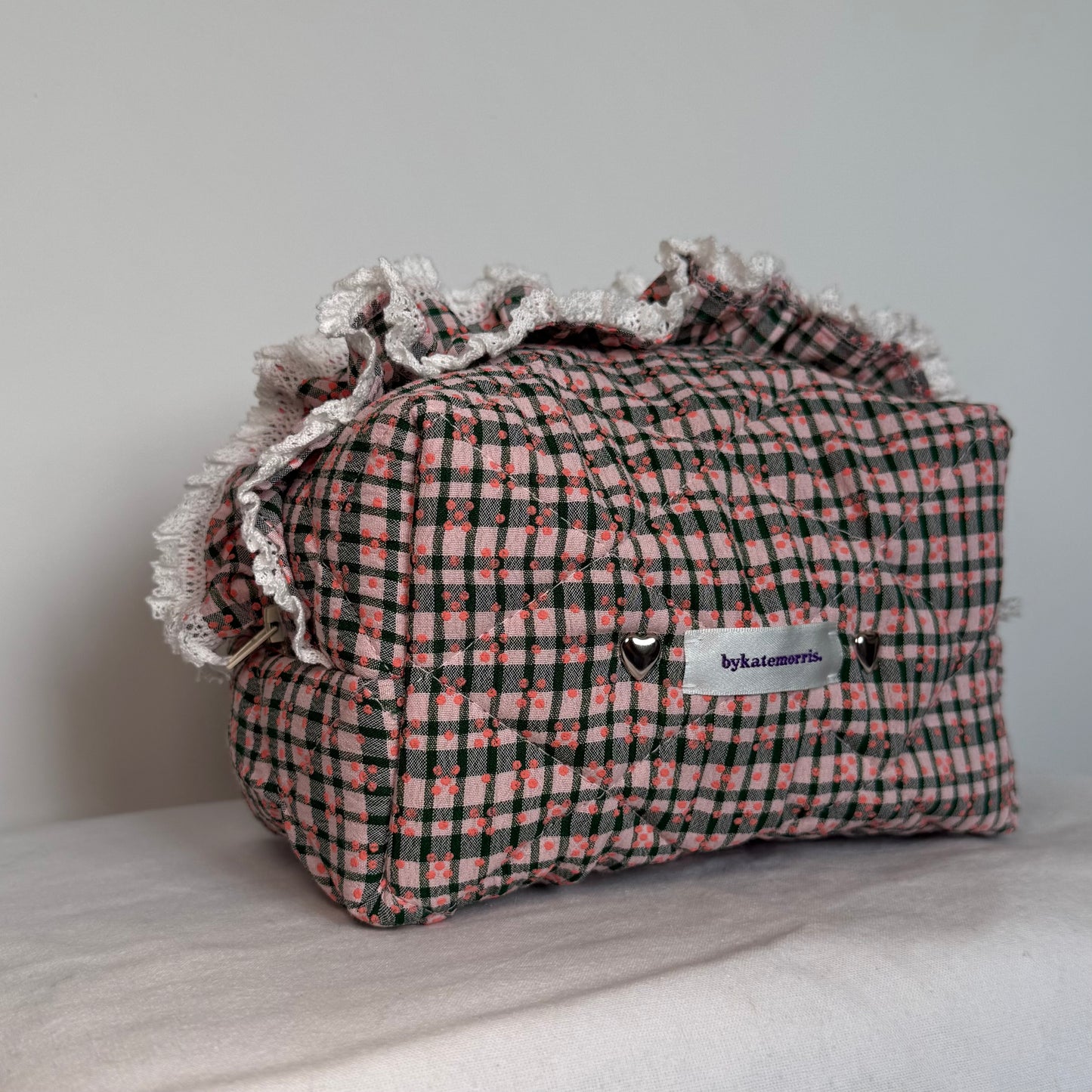 Checkered Make-up Bag