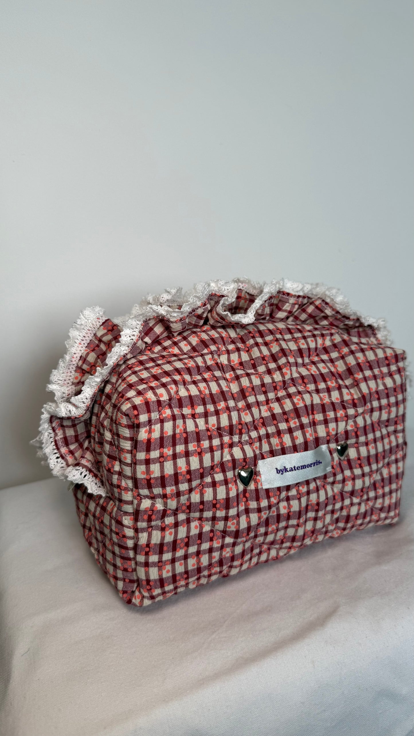 Checkered Make-up Bag