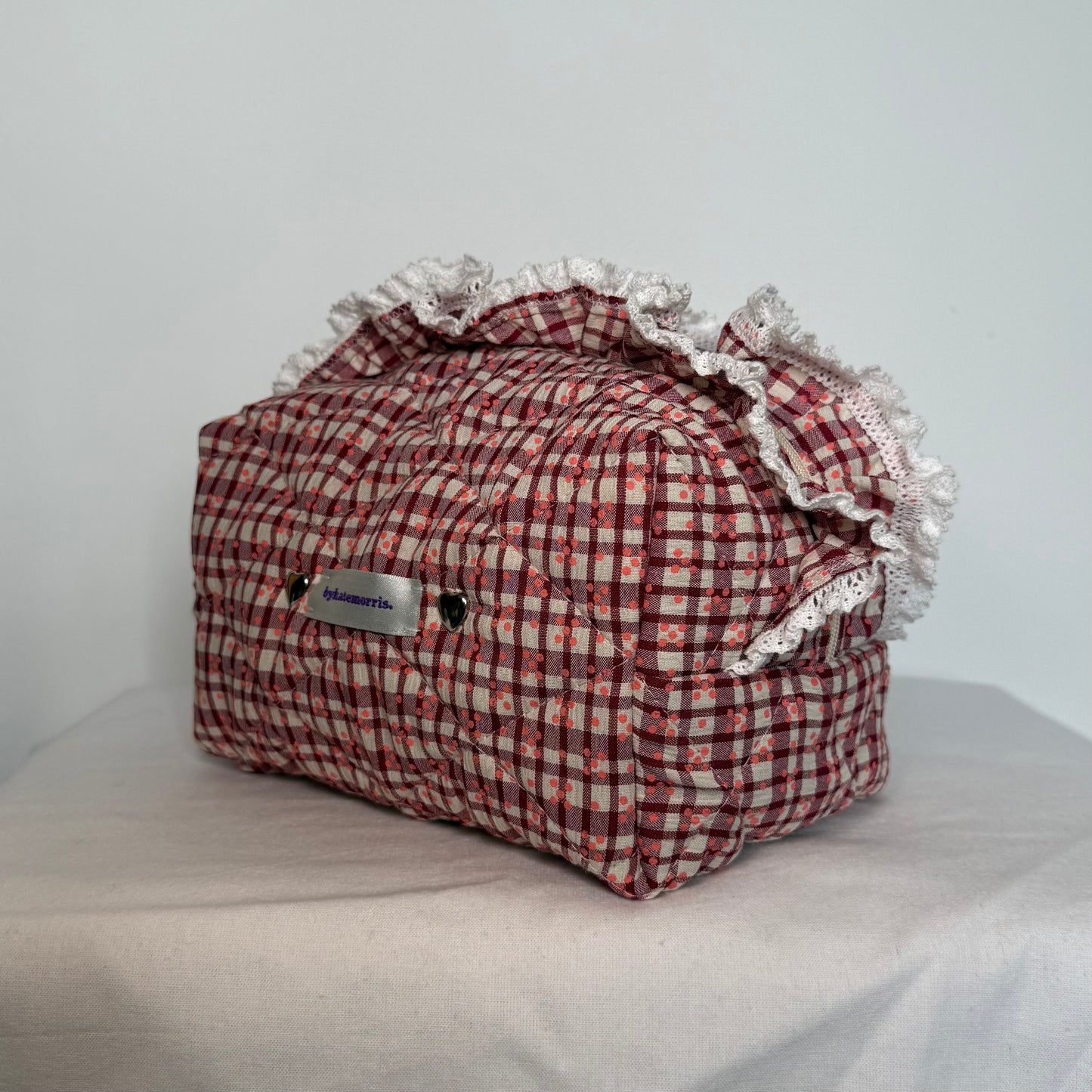 Checkered Make-up Bag