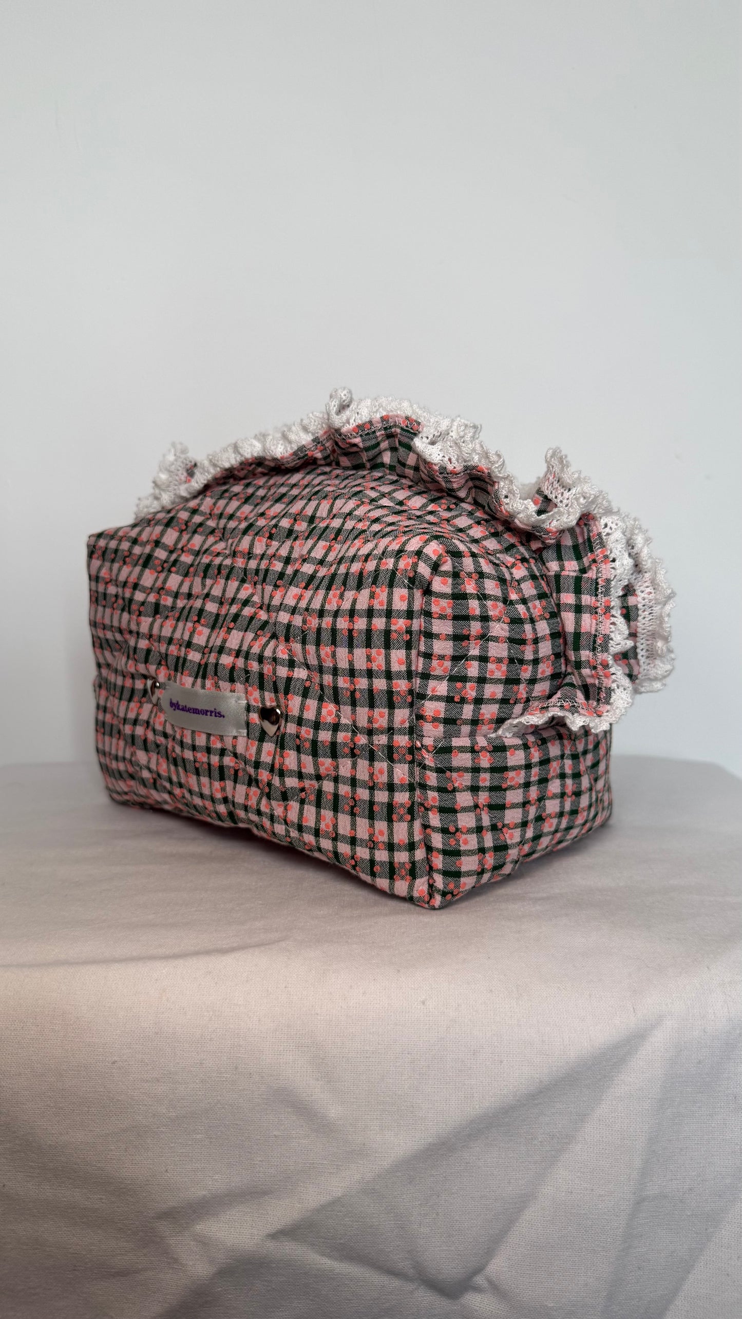 Checkered Make-up Bag